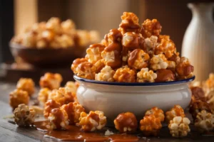 Making Caramel Puff Corn
