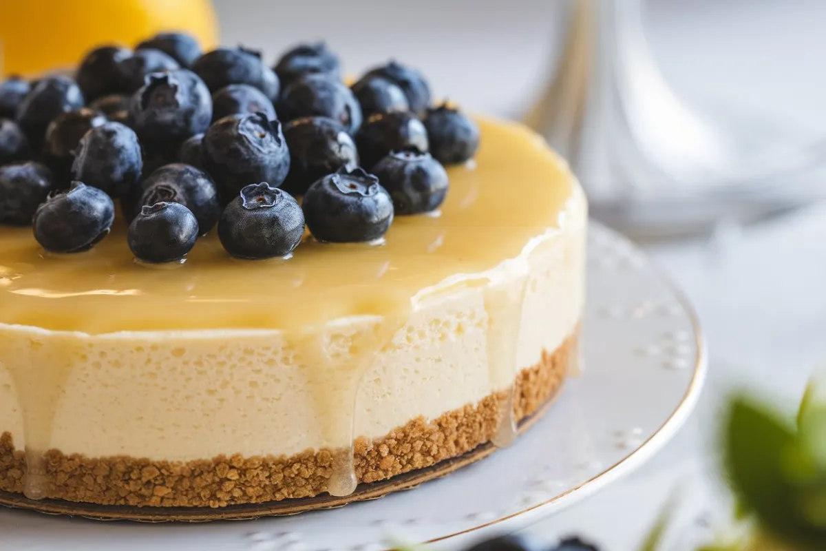 lemon blueberry cheesecake