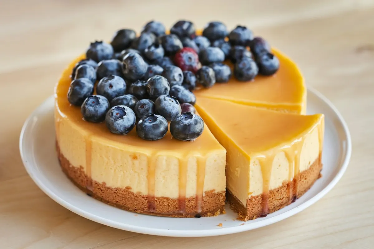 lemon blueberry cheesecake