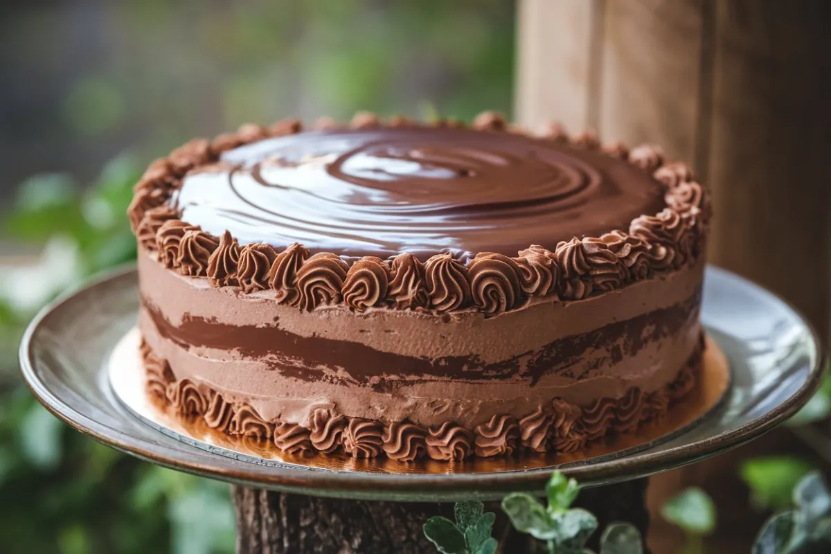 rich chocolate cake