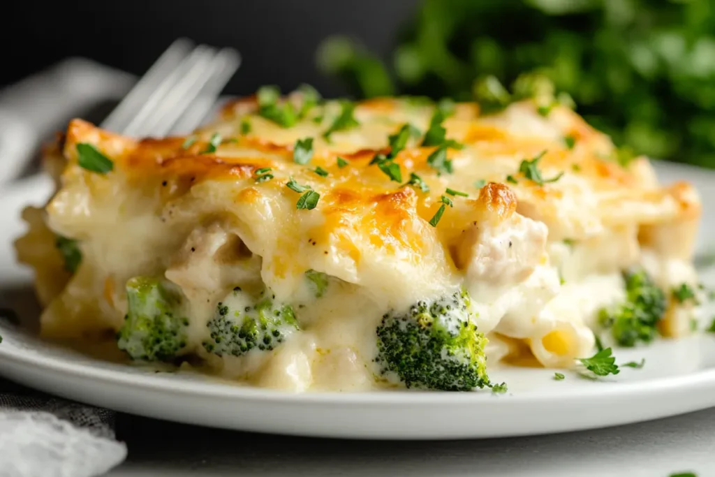 Chicken Broccoli Alfredo Bake