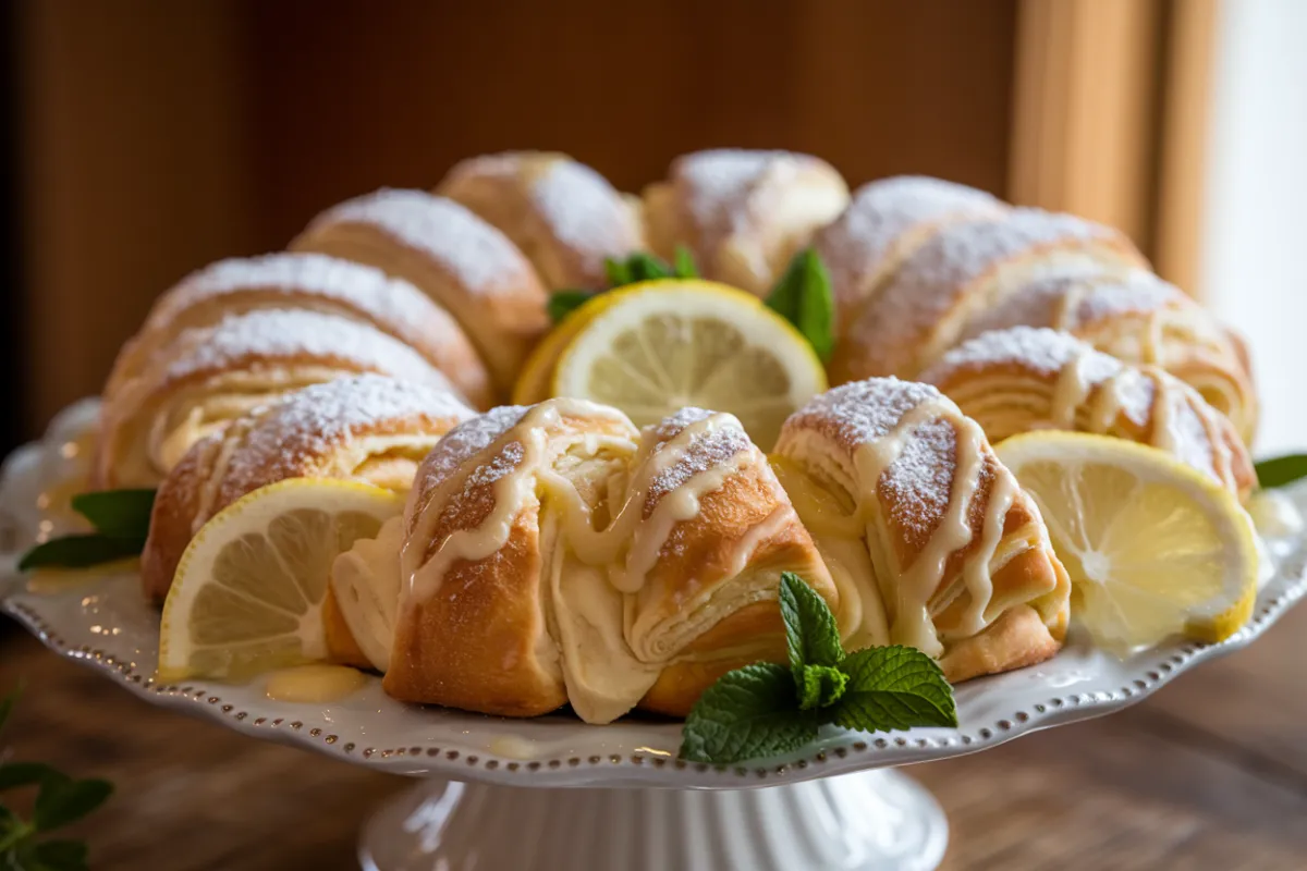 Lemon Cheesecake Crescent Rolls