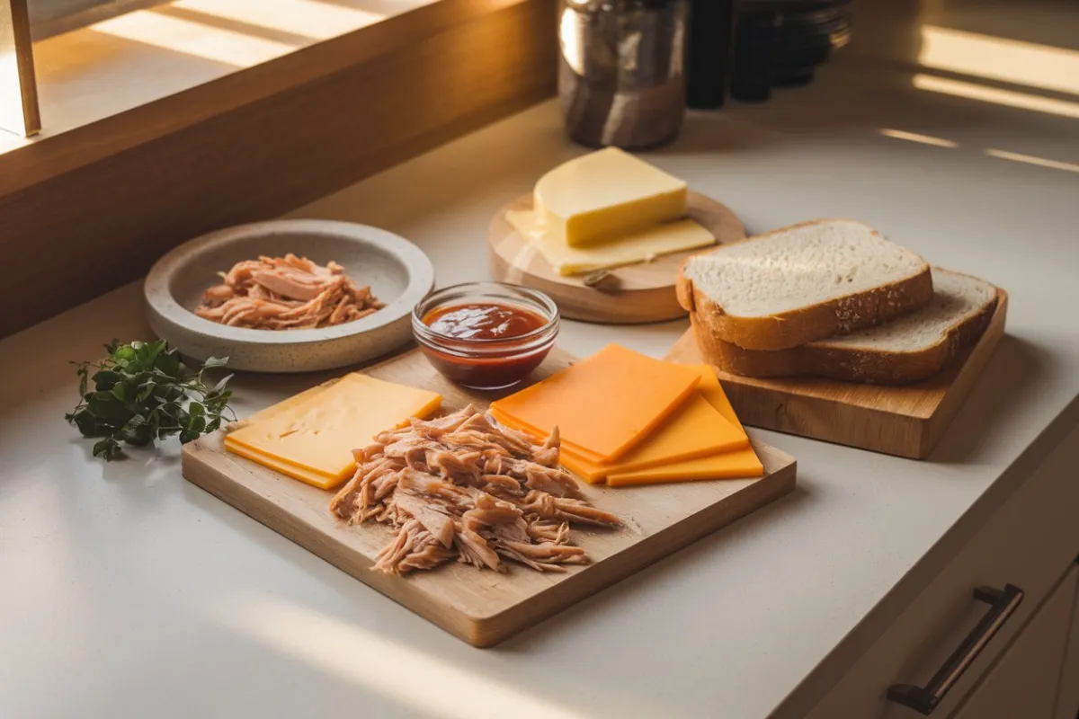 BBQ Chicken Grilled Cheese