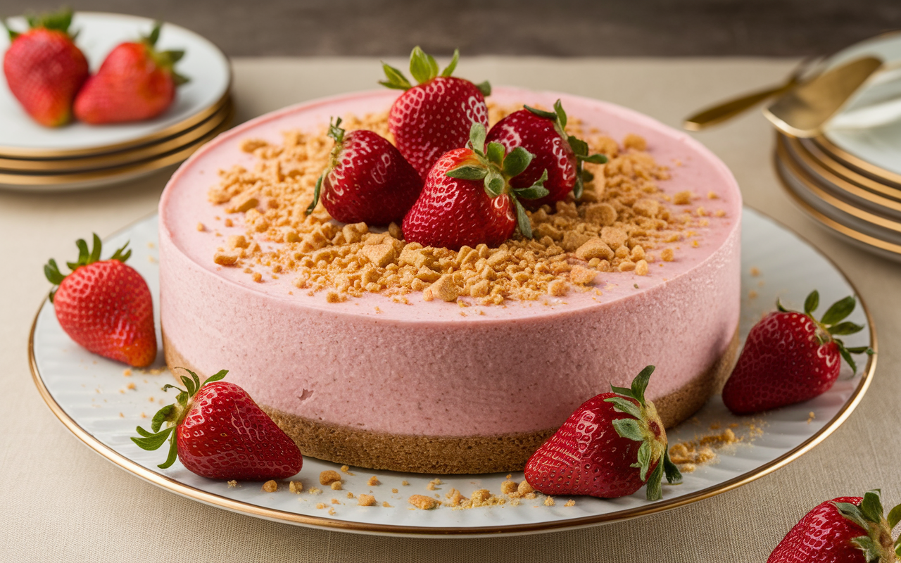 Strawberry Crunch Cheesecake Recipe - The Ultimate Dessert Guide