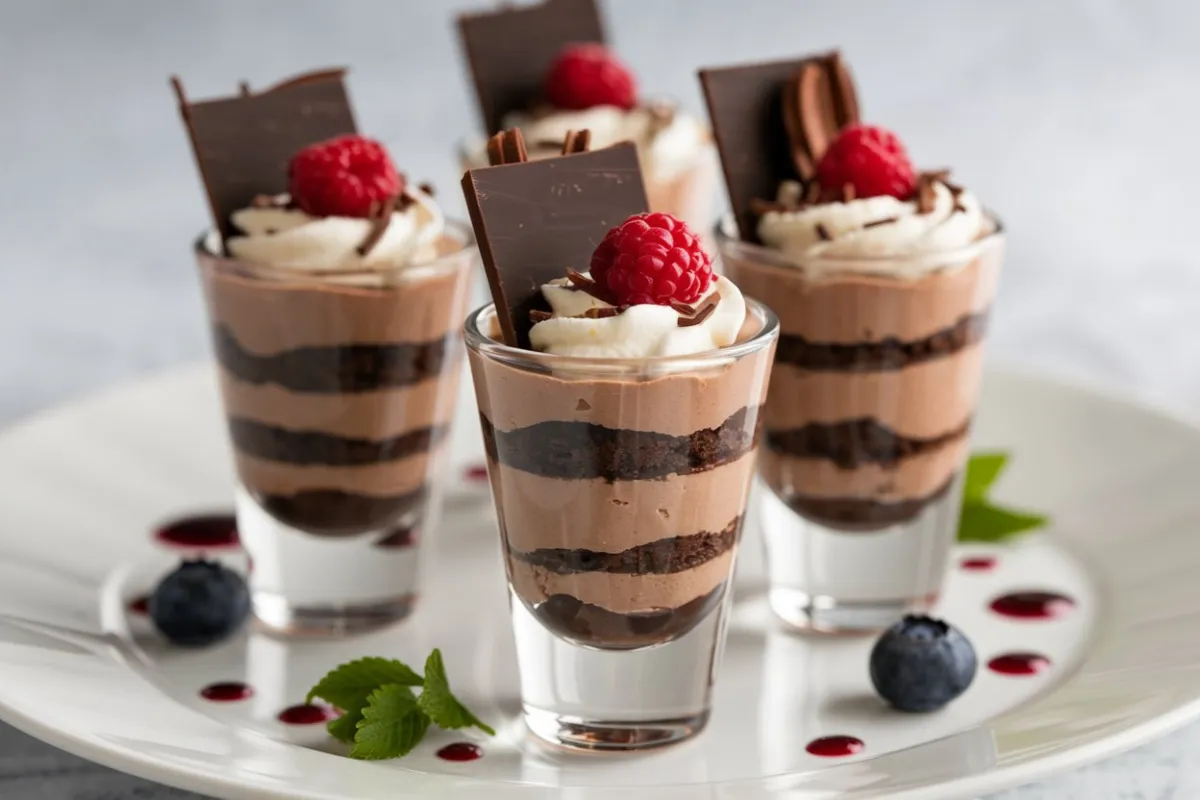 Chocolate Mousse Cake Shooters Recipe