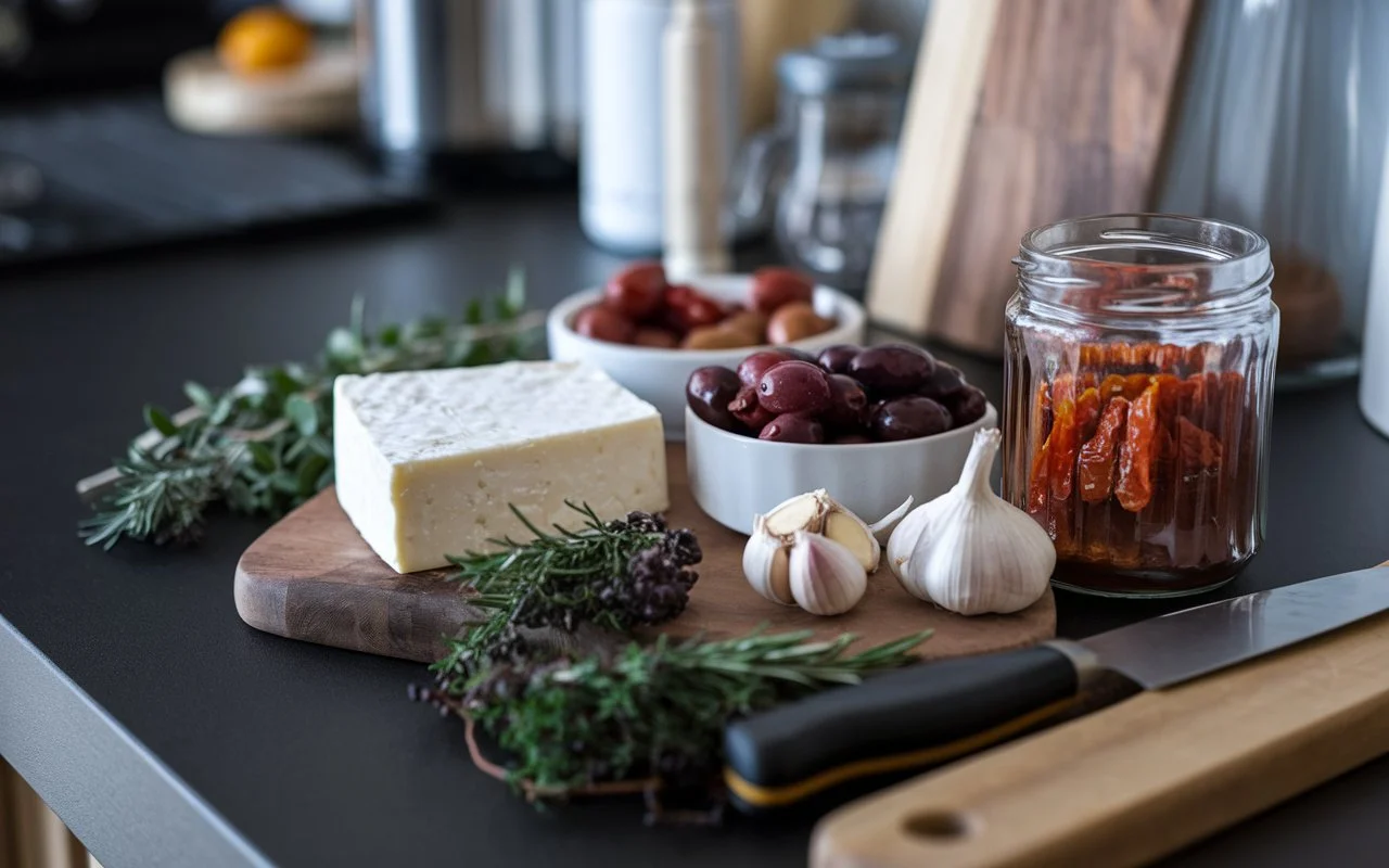 Baked Feta with Olives and Sun-Dried Tomatoes: A Mediterranean Masterpiece