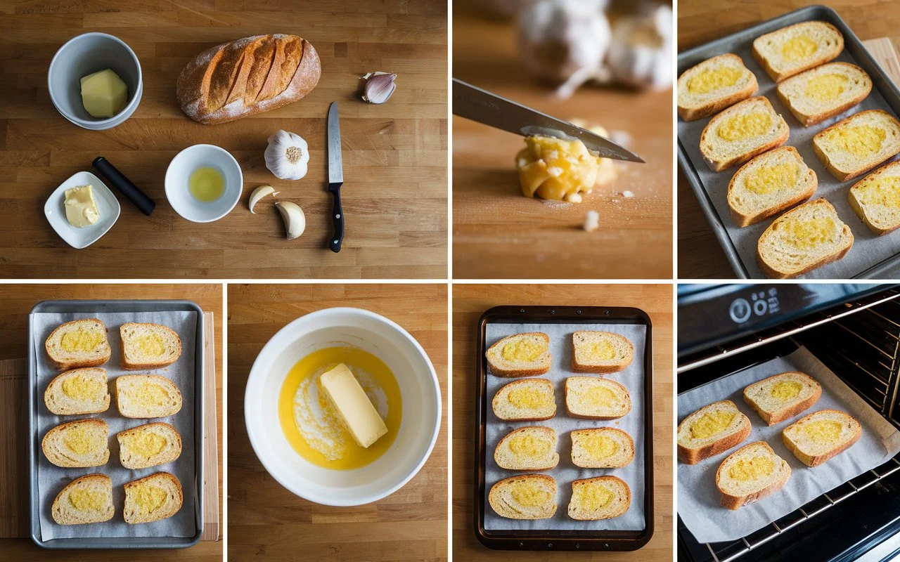 How to Make Garlic Bread with Sliced Bread