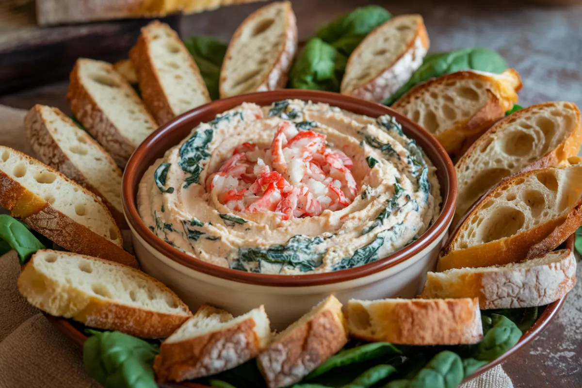 crab and spinach dip