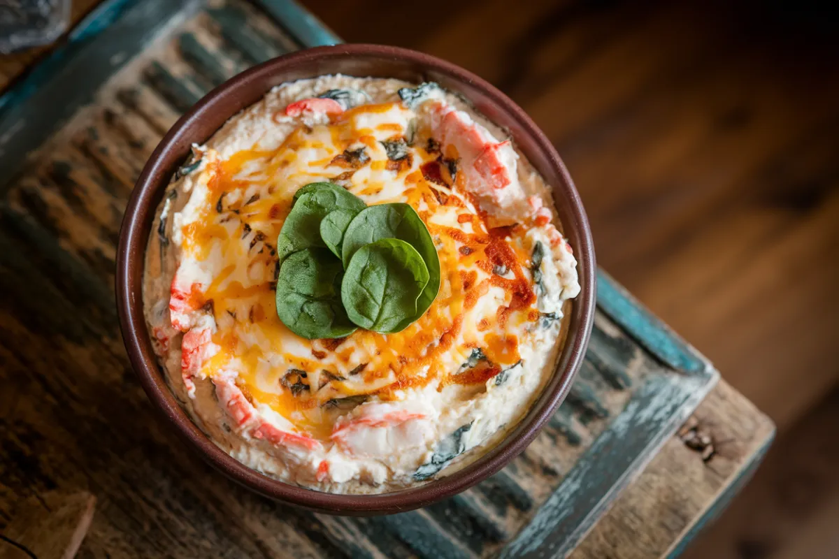 crab and spinach dip