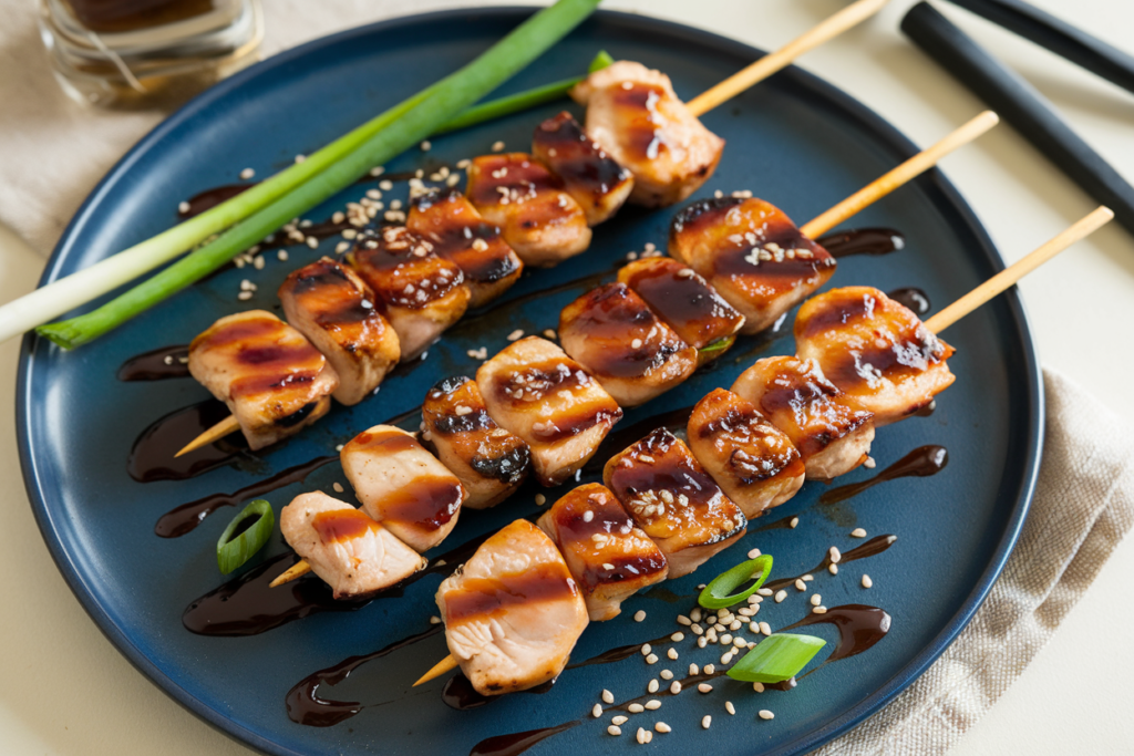 Grilled Teriyaki Chicken Skewers