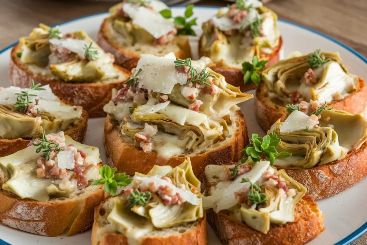 Artichoke toast