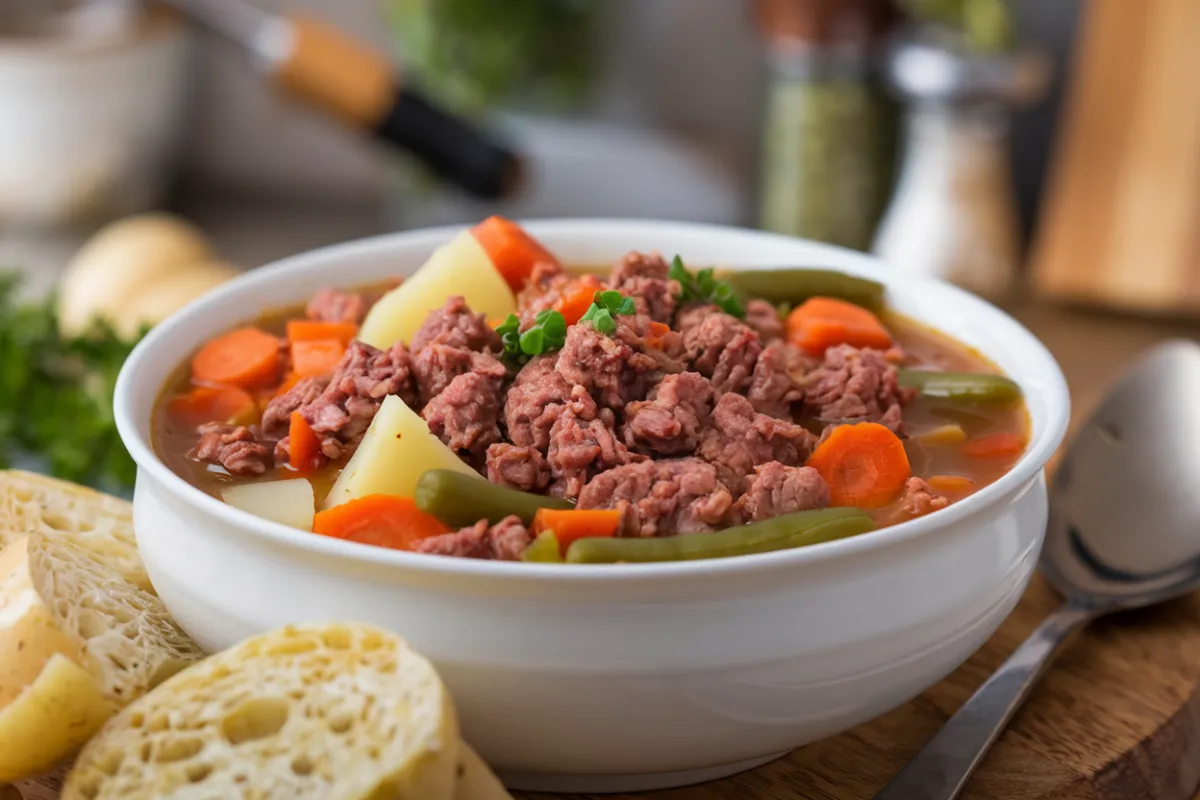 Beef vegetable soup