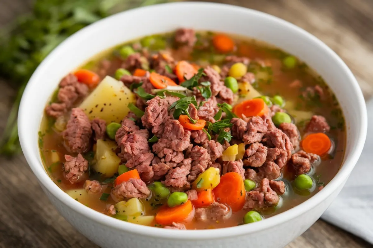 Ground beef soup recipe