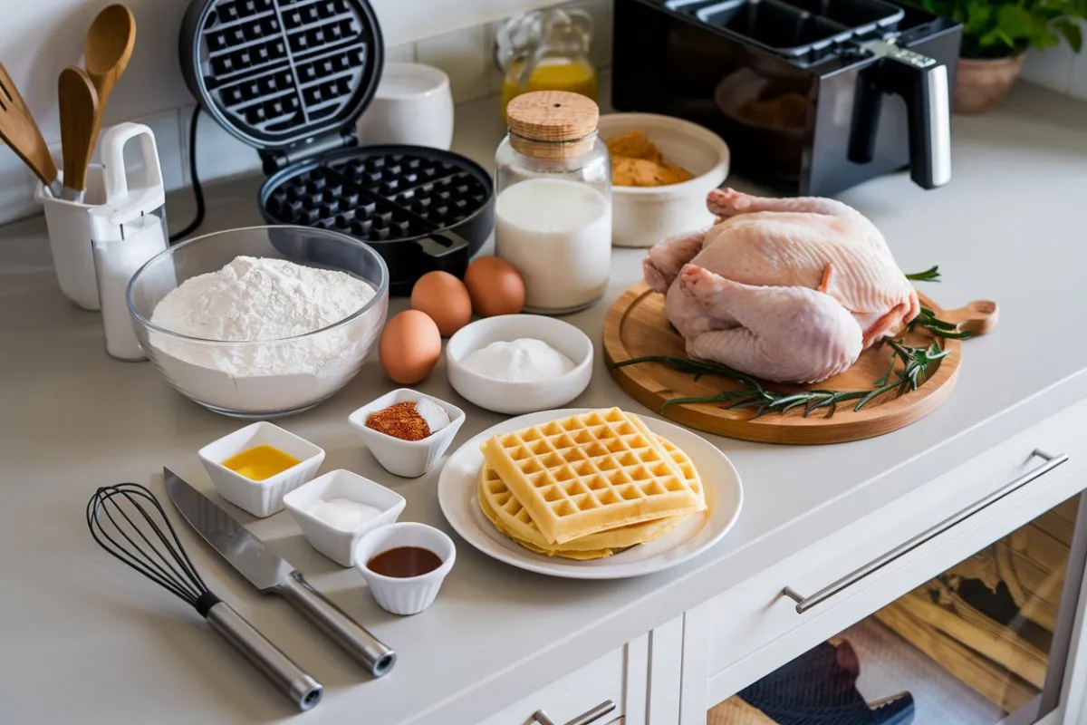 Southern chicken and waffles