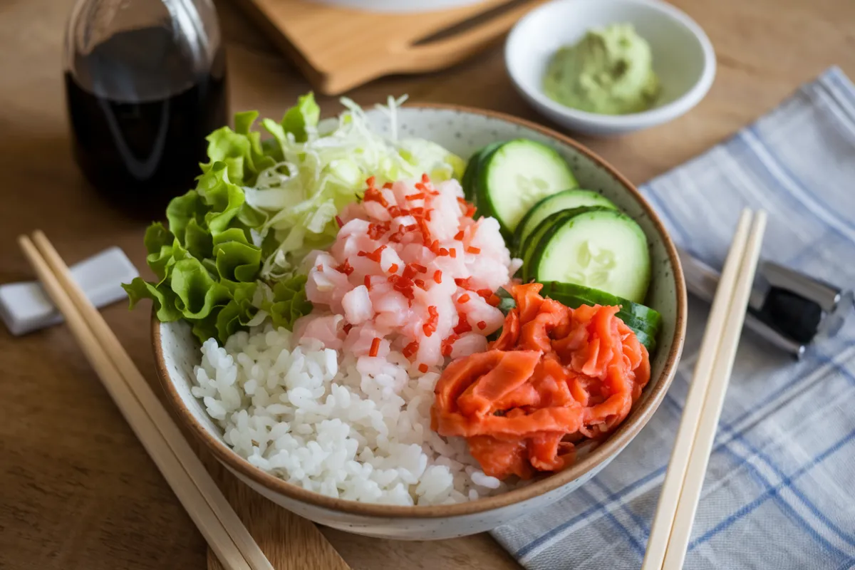 California sushi salad