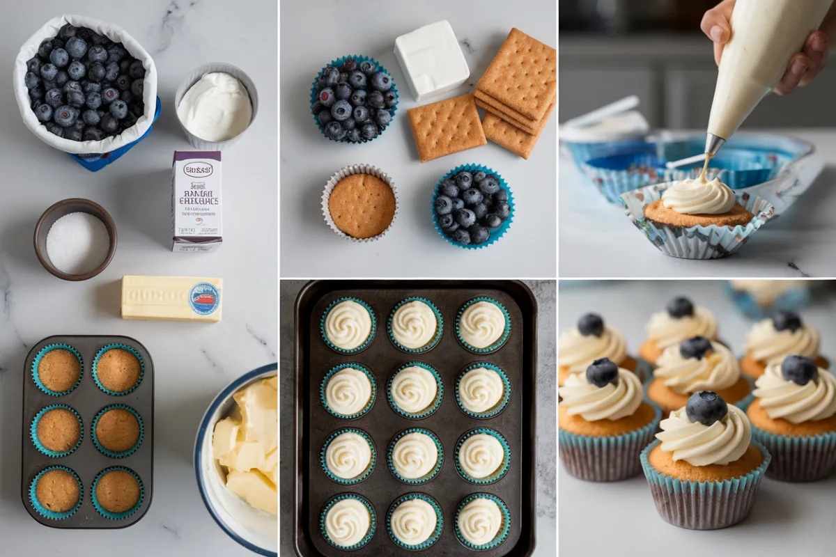 ingredients blueberry cupcake recipe