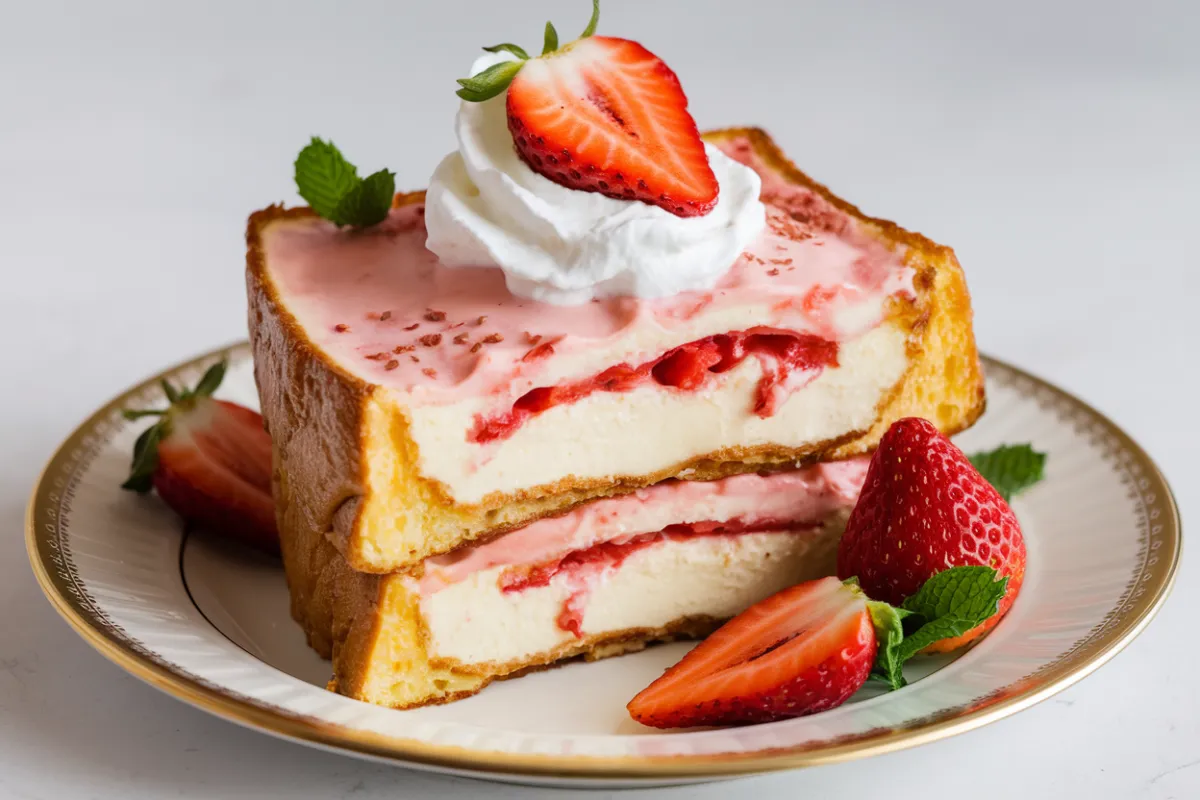 strawberry stuffed French toast