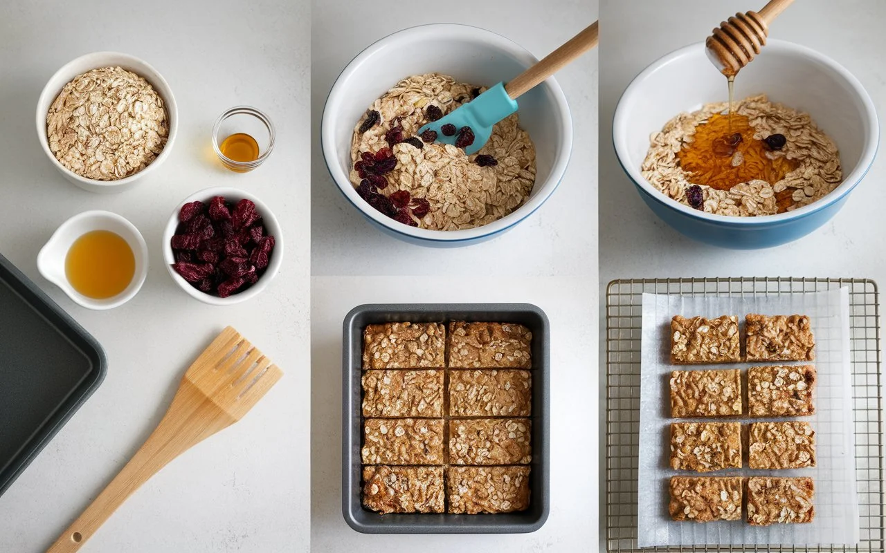 Easy and Healthy Oatmeal Breakfast Bars Recipe | Perfect for Busy Mornings