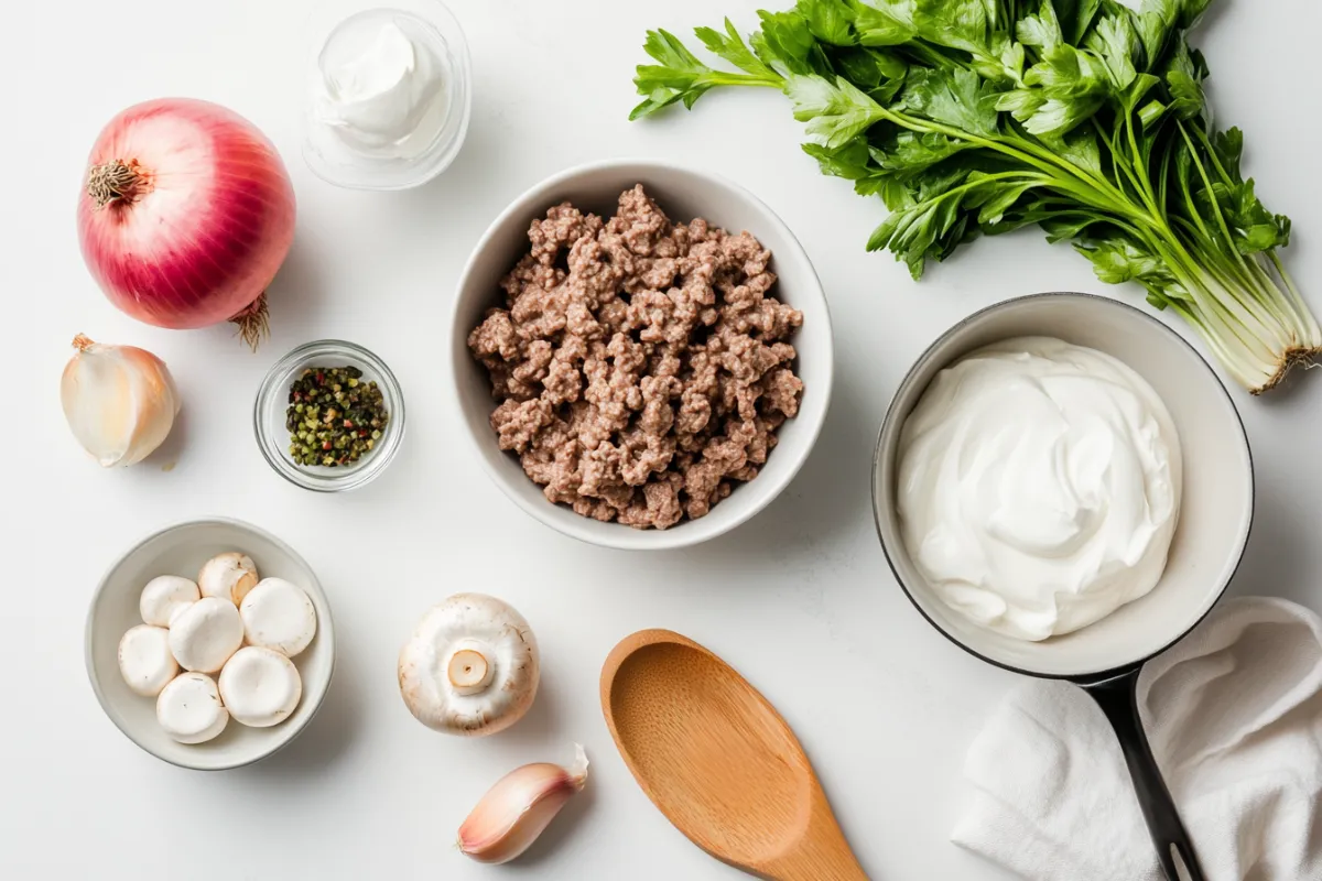 Ground beef stroganoff recipe