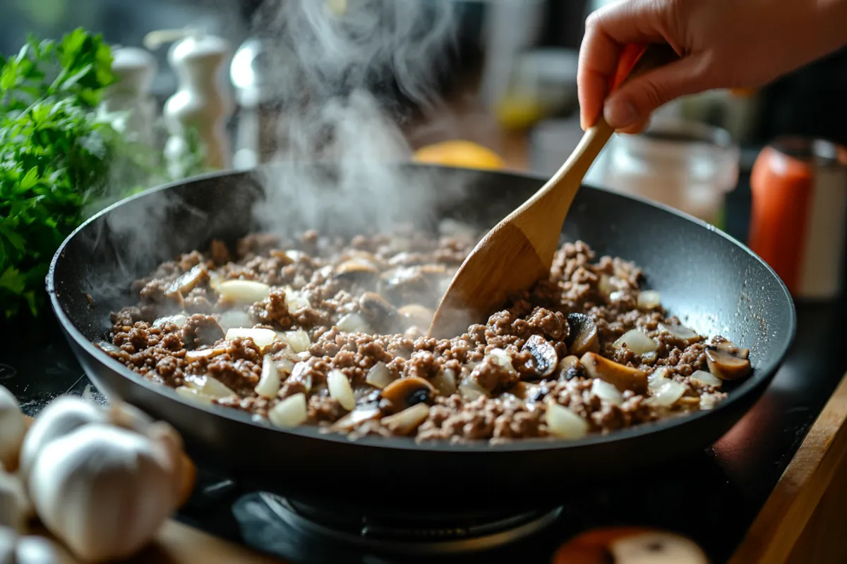 Ground beef stroganoff recipe