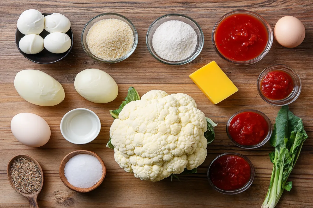 Cauliflower Parmesan Ingredients