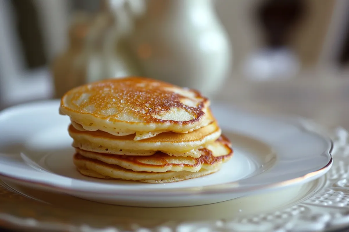 Pancake skewers with fruit