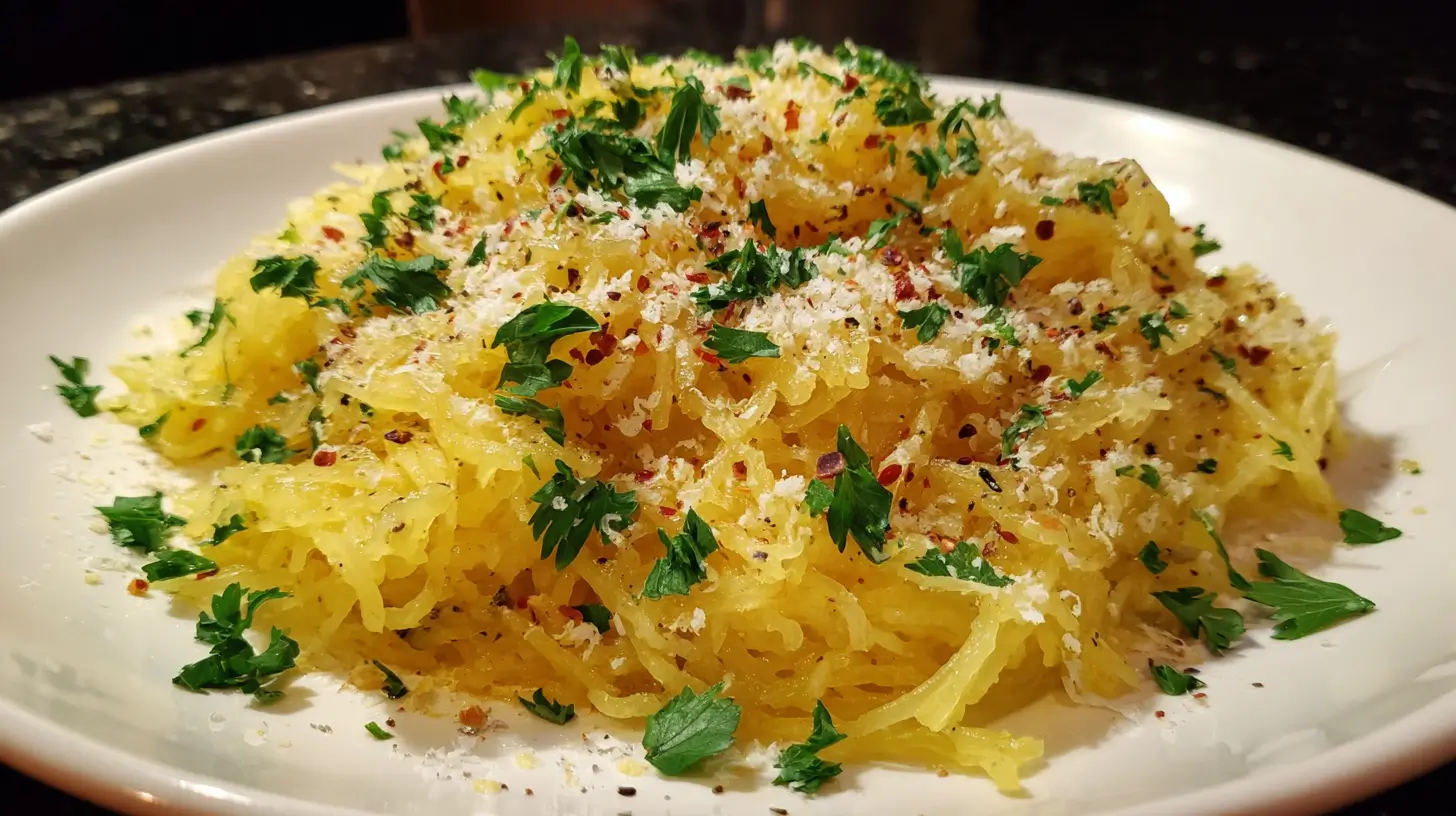 Spaghetti Squash with Garlic Butter